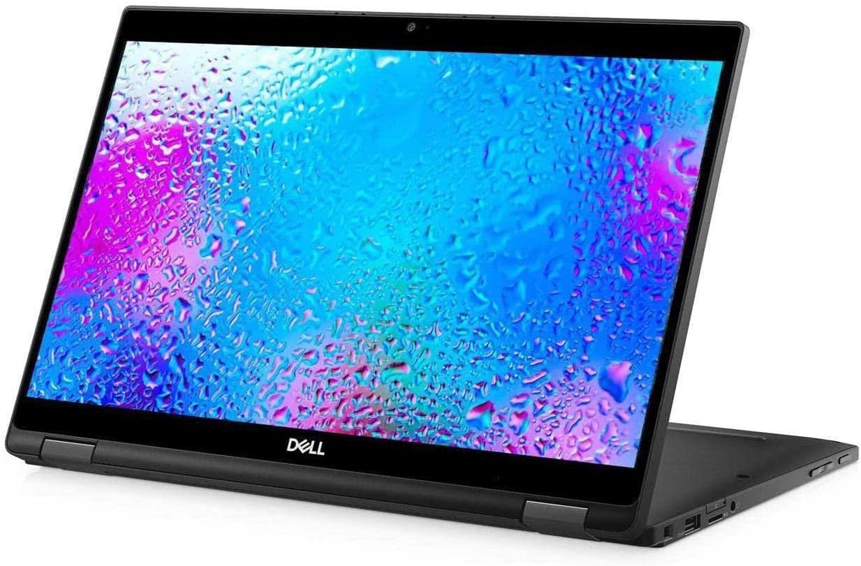 61ovY7pB1tL._AC_SL1280_ Dell Latitude 7390 2-in-1 laptop, shown in tent mode, highlighting its convertible design.